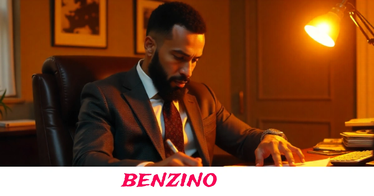 benzino portrait with stylish background