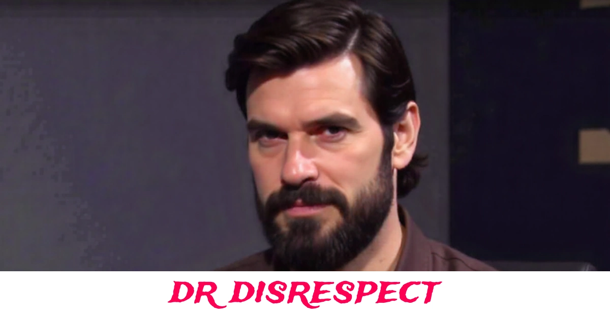 Dr Disrespect gaming streamer portrait with signature sunglasses and headset