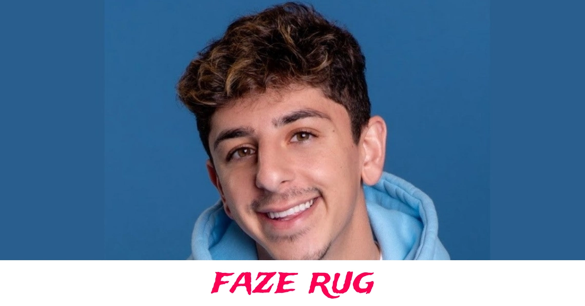 Faze Rug posing at his luxury home showcasing his lifestyle and success
