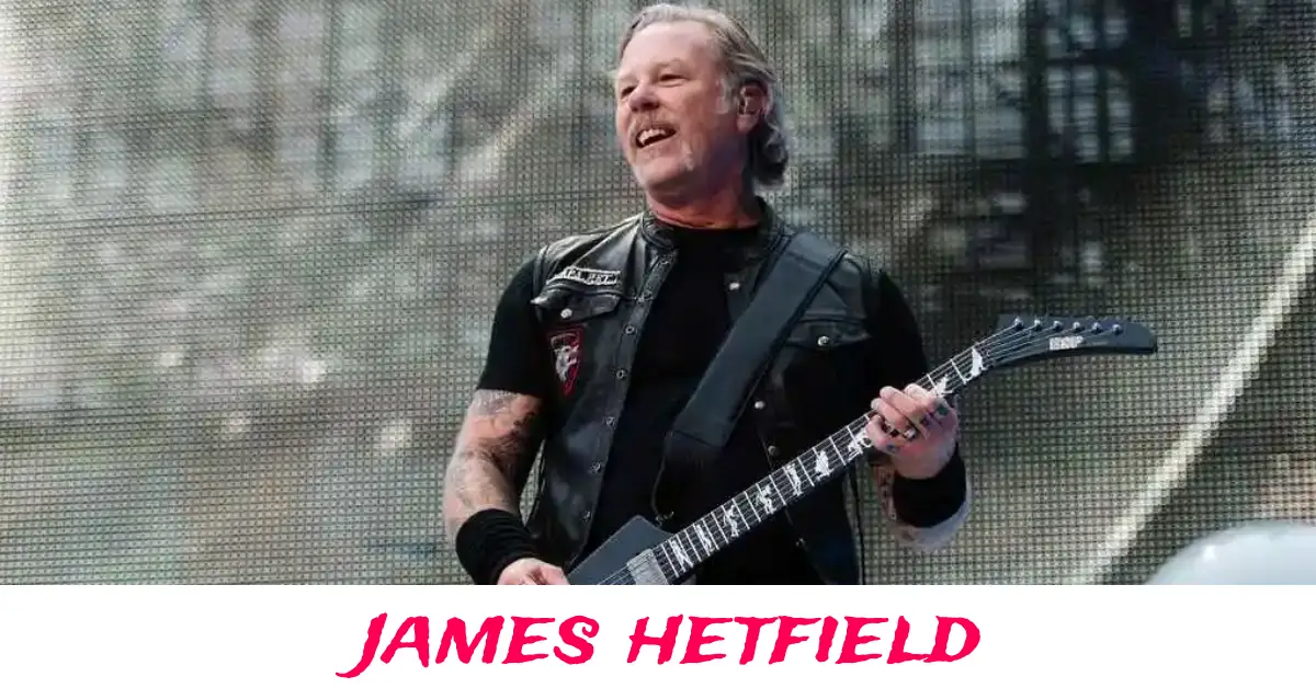 James Hetfield performing live as Metallica frontman during a rock concert