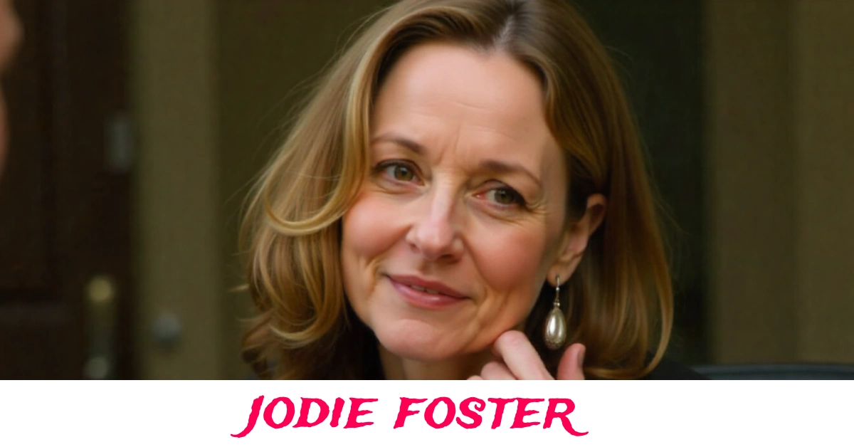 Jodie Foster posing elegantly at a film premiere in Hollywood