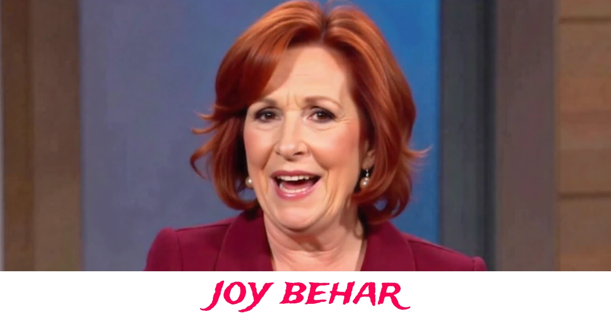 Joy Behar smiling during The View talk show segment