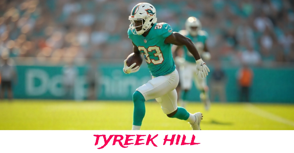 Tyreek Hill NFL wide receiver during a game