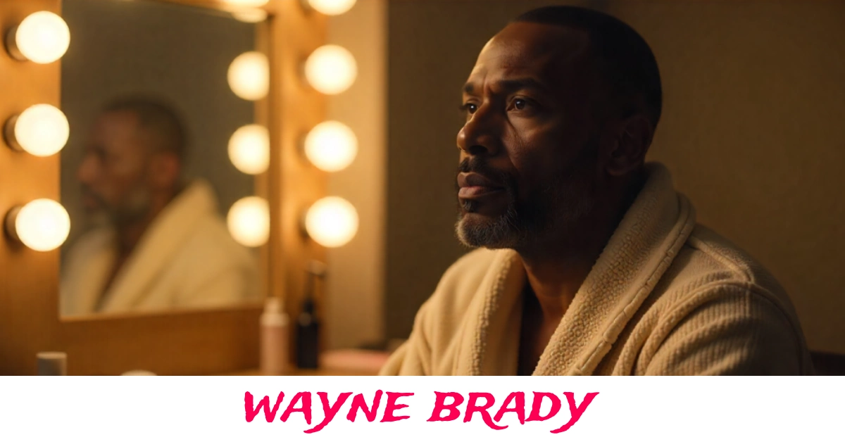 Wayne Brady performing with confidence on stage in a live show