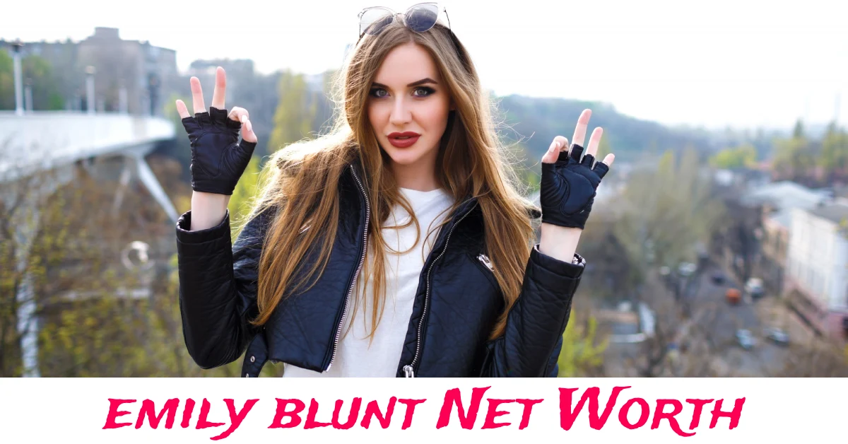 Emily Blunt at a red carpet event highlighting her Hollywood film career