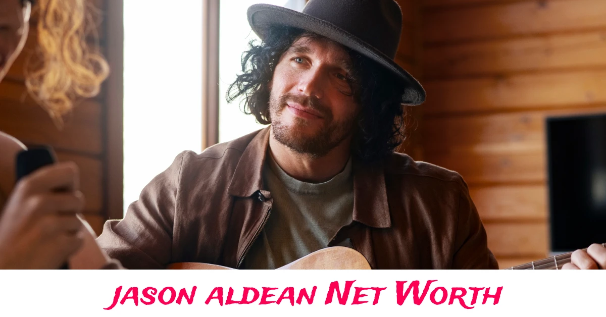 Jason Aldean performing live on stage during a country music concert