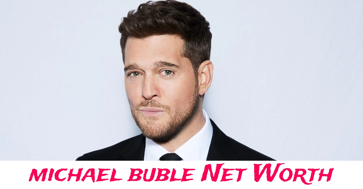 michael buble performing on stage during a live concert performance