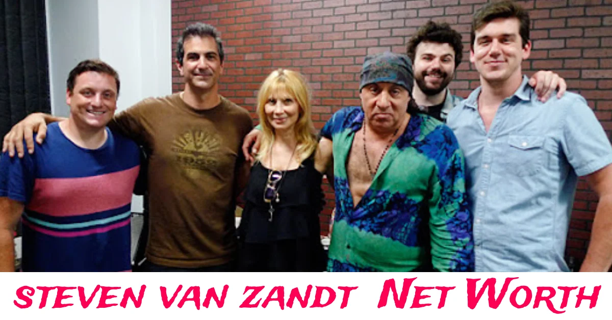 steven van zandt performing on stage with the E Street Band during a live concert